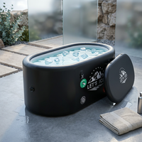 Inflatable Ice Bath Tub for Athletes – 216-Gallon Cold Plunge Tub with Insulated Lid, Full-Body Stretch Design, Insulated & Water Chiller Compatible, Portable for Indoor & Outdoor Recovery — Studio Shot