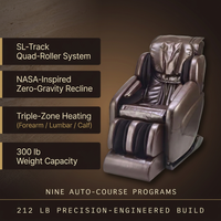 Jin Espresso Synthetic Leather SL Track Massage Chair — Results & Stats