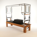Pilates Reformer Kit Designed for Full-Body Training, Premium Maple Frame, Jump Board, Adjustable Resistance