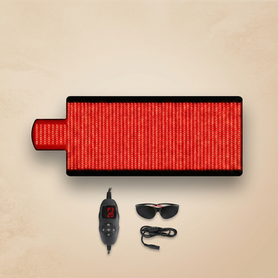 Red Light Therapy Mat Built to Support Wellness Routines, 1370 LEDs, 660nm & 850nm Wavelengths, Premium Leather