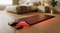 Red Light Therapy Mat for Full Body, 76.8'' X 33.4'' Red Light Therapy Blanket, 1370 (660Nm & 850Nm) Leds for Home Use, 3 Modes & Adjustable Timer, Premium Leather — Lifestyle