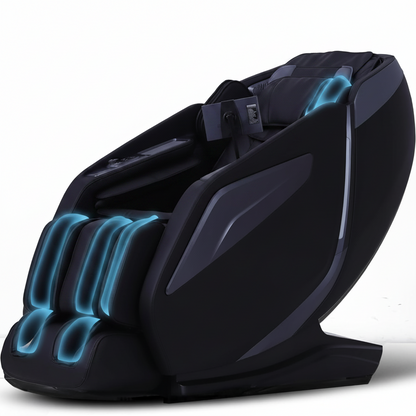 4D Massage Chair: Full Body Zero Gravity Massage Chair Full Body SL Track Chair Massage Black