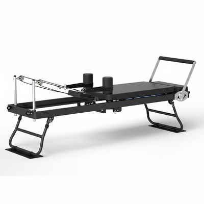 Foldable Pilates Reformer for Home Use Pilates Reformer Machine with Adjustable Resistance Bands Space-Saving Pilates Machine for Core Strength&Full Body Workout
