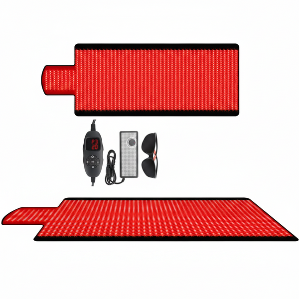 Red Light Therapy Mat for Full Body, Red Light Therapy Blanket, 2 in 1 Leds (660Nm & 850Nm) for Home Use, 3 Modes & Adjustable Timer, 76.8'' X 33.4''